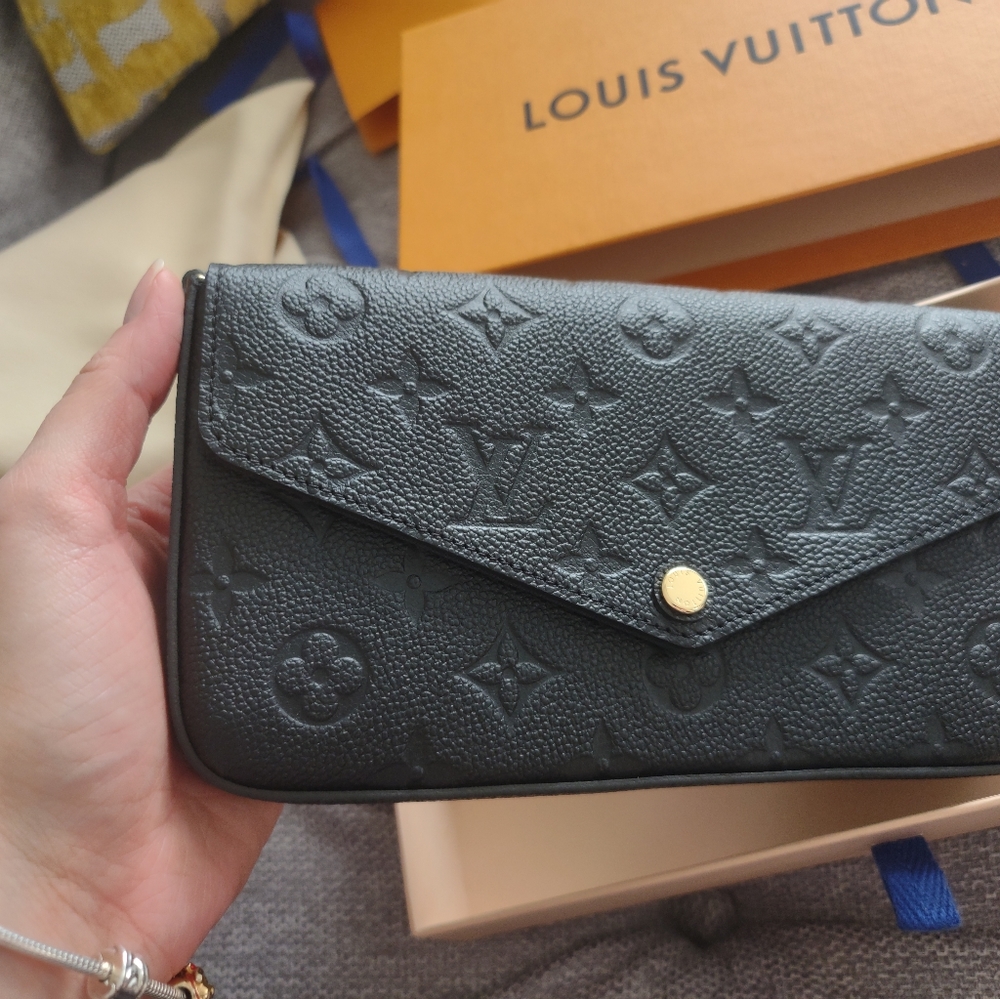Louis Vuitton Pochette Félicie black empreinte - Picture 1 of 9
